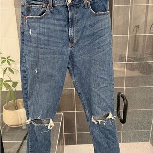 Abercrombie & Fitch Women’s  Ripped Blue Jeans